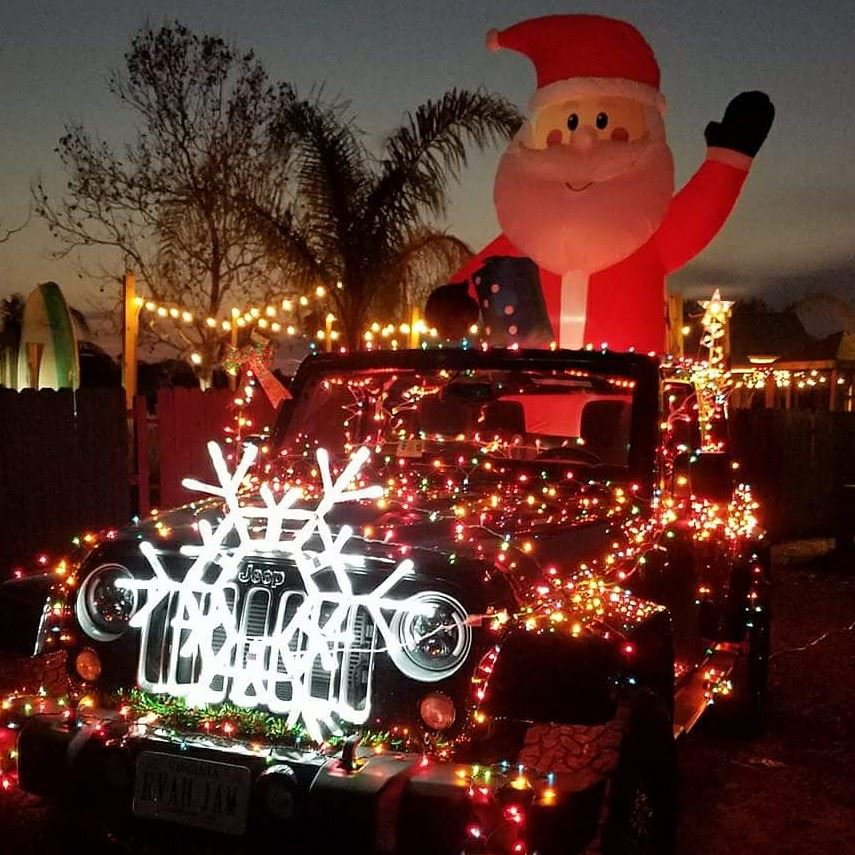 lighted jeep parade