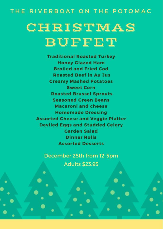 Christmas Day Buffet | Official Visit Colonial Beach Virginia Travel ...