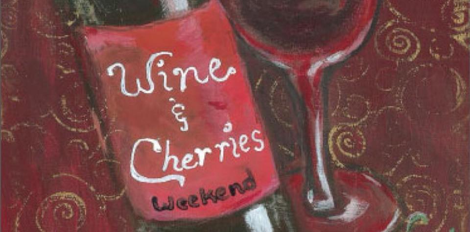 wine and cherries